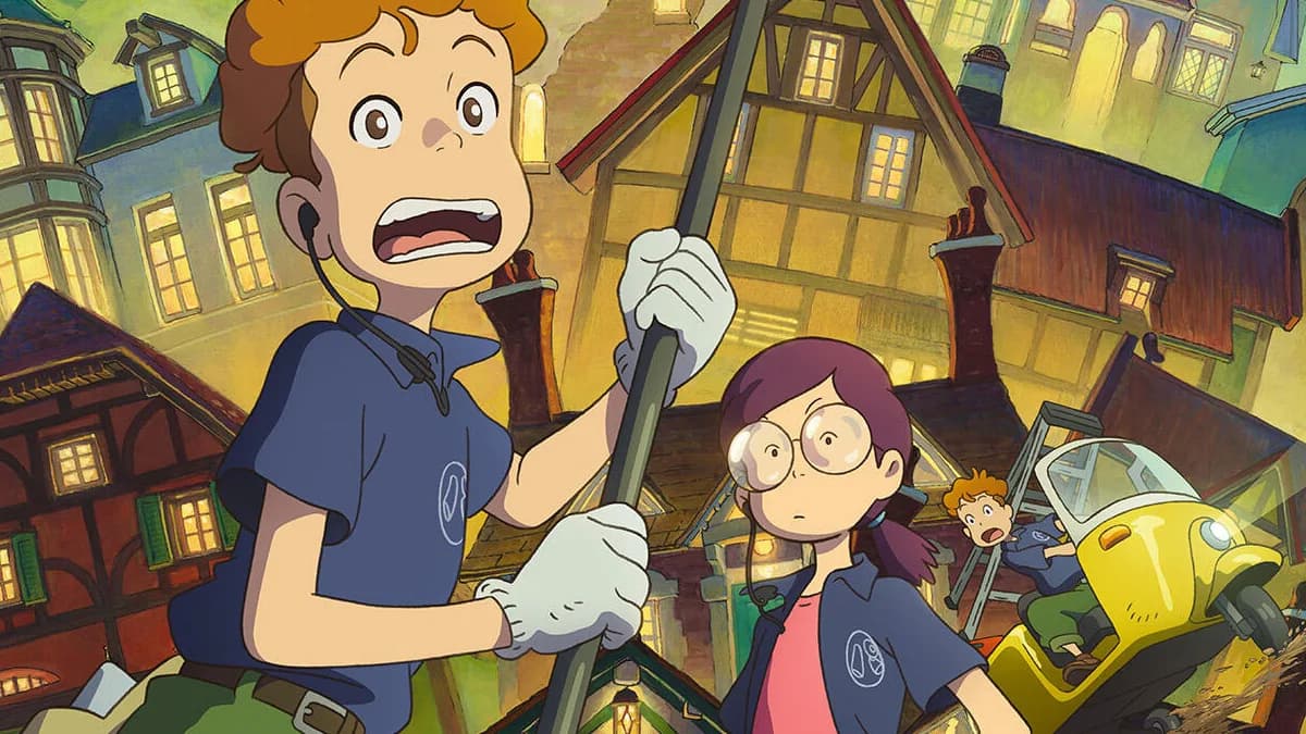 Arte do Postes do curta Majo no Tani no Yoru do Studio Ghibli