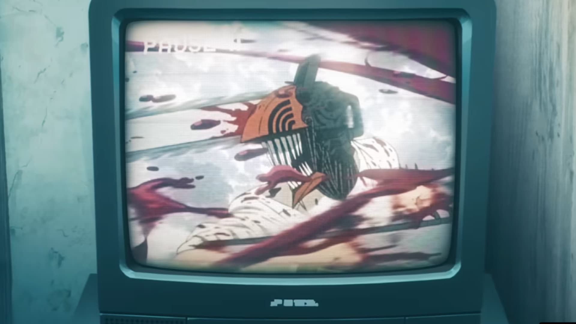 Capa com frame do novo trailer de Chainsaw Man