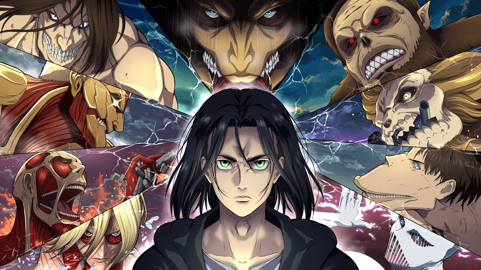 Todos os 9 titãs de attack on titan